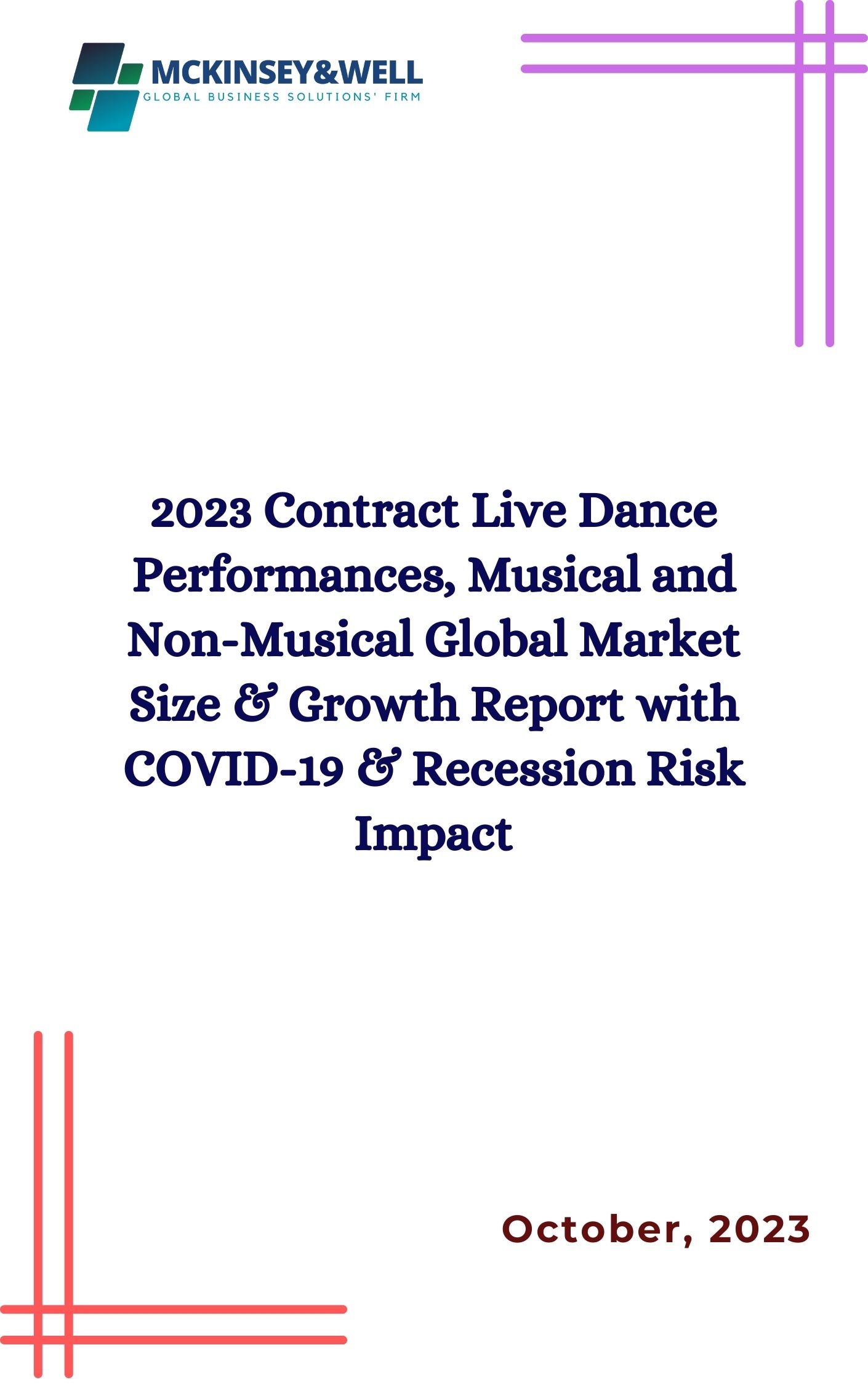 2023 Contract Live Dance Performances, Musical and Non-Musical Global Market Size & Growth Report with COVID-19 & Recession Risk Impact