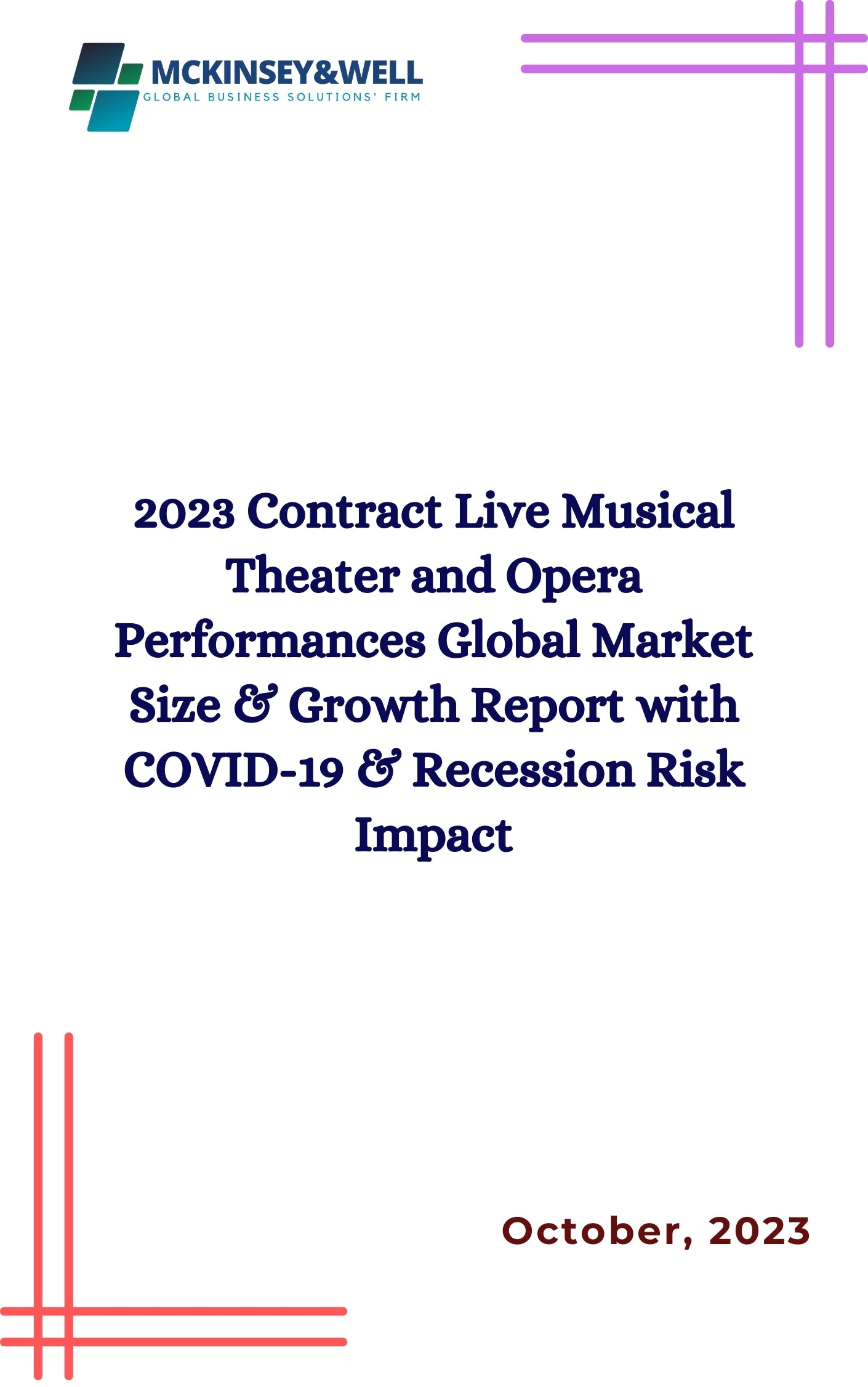 2023 Contract Live Musical Theater and Opera Performances Global Market Size & Growth Report with COVID-19 & Recession Risk Impact