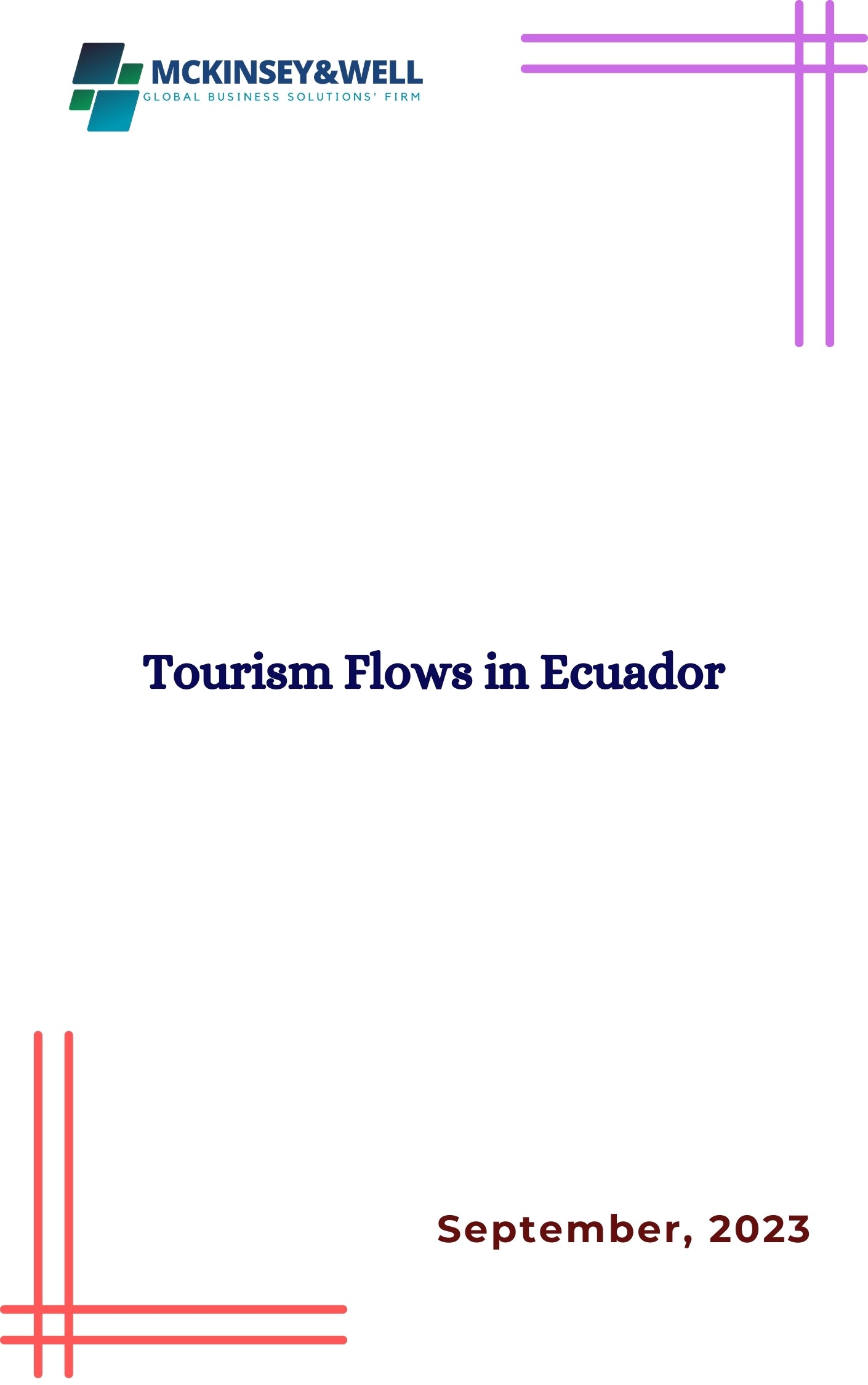 Tourism Flows in Ecuador