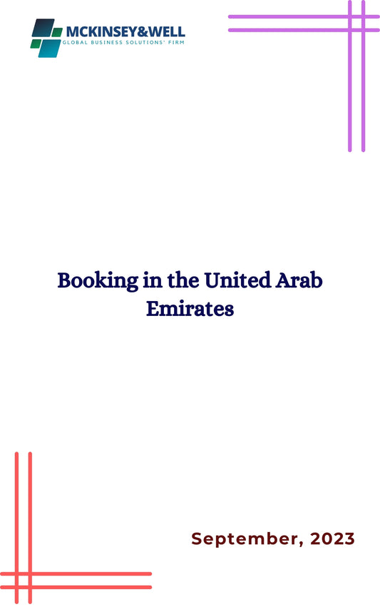 Booking in the United Arab Emirates