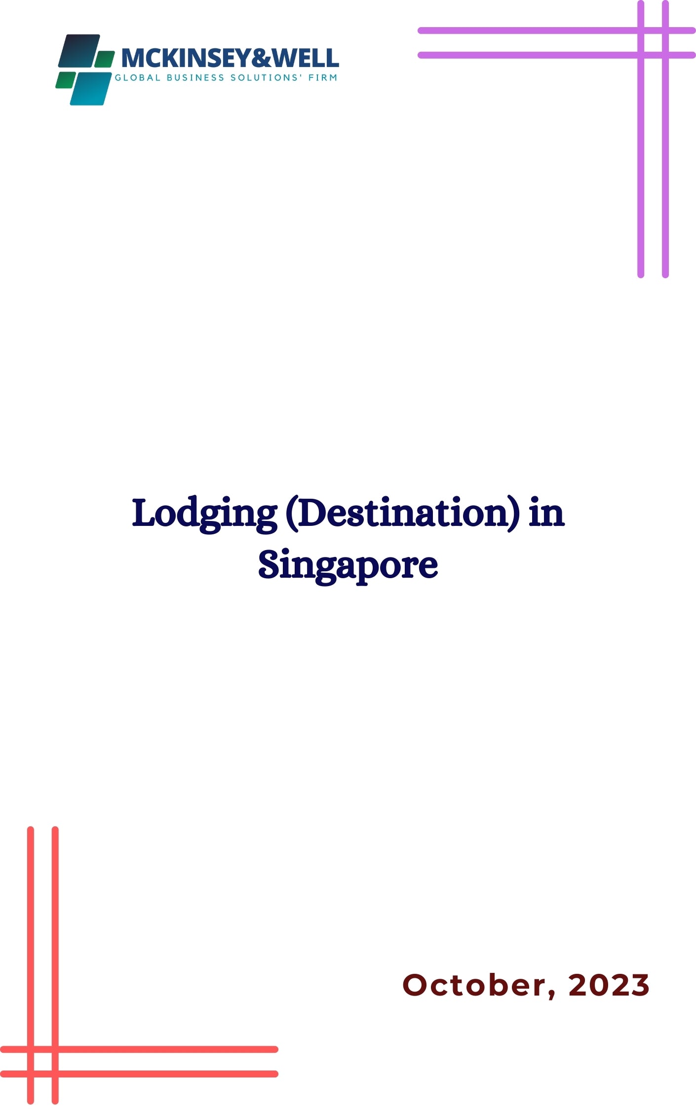 Lodging (Destination) in Singapore