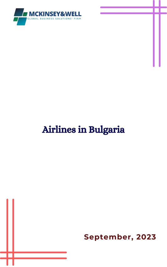 Airlines in Bulgaria