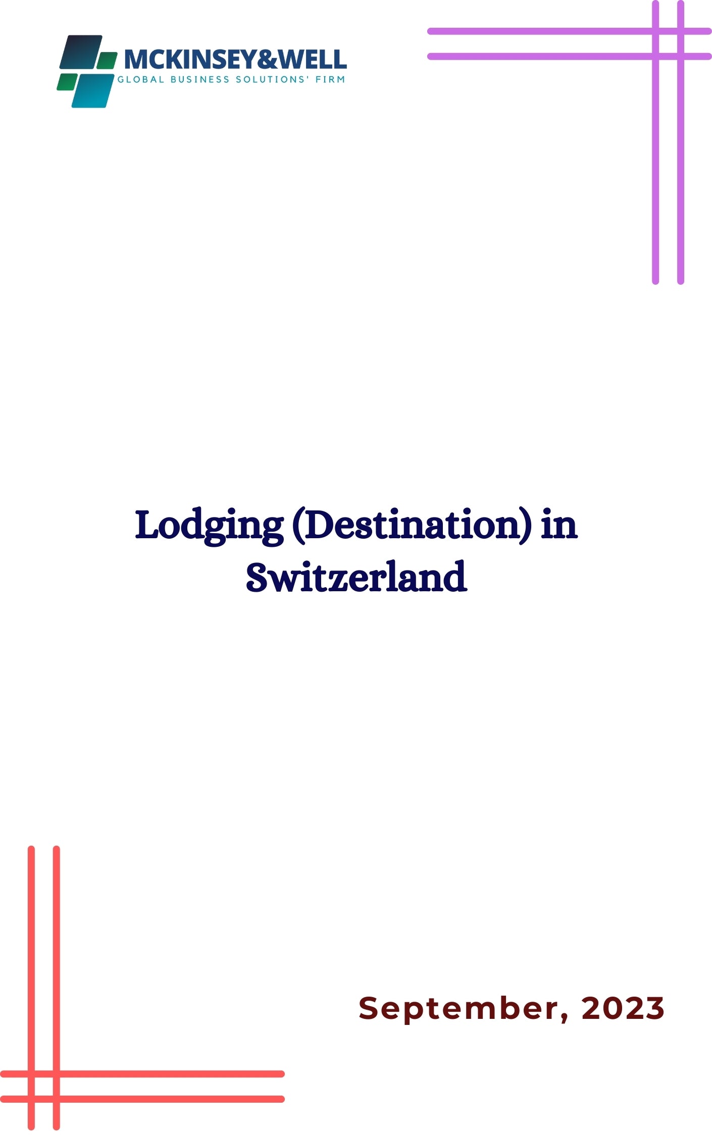 Lodging (Destination) in Switzerland