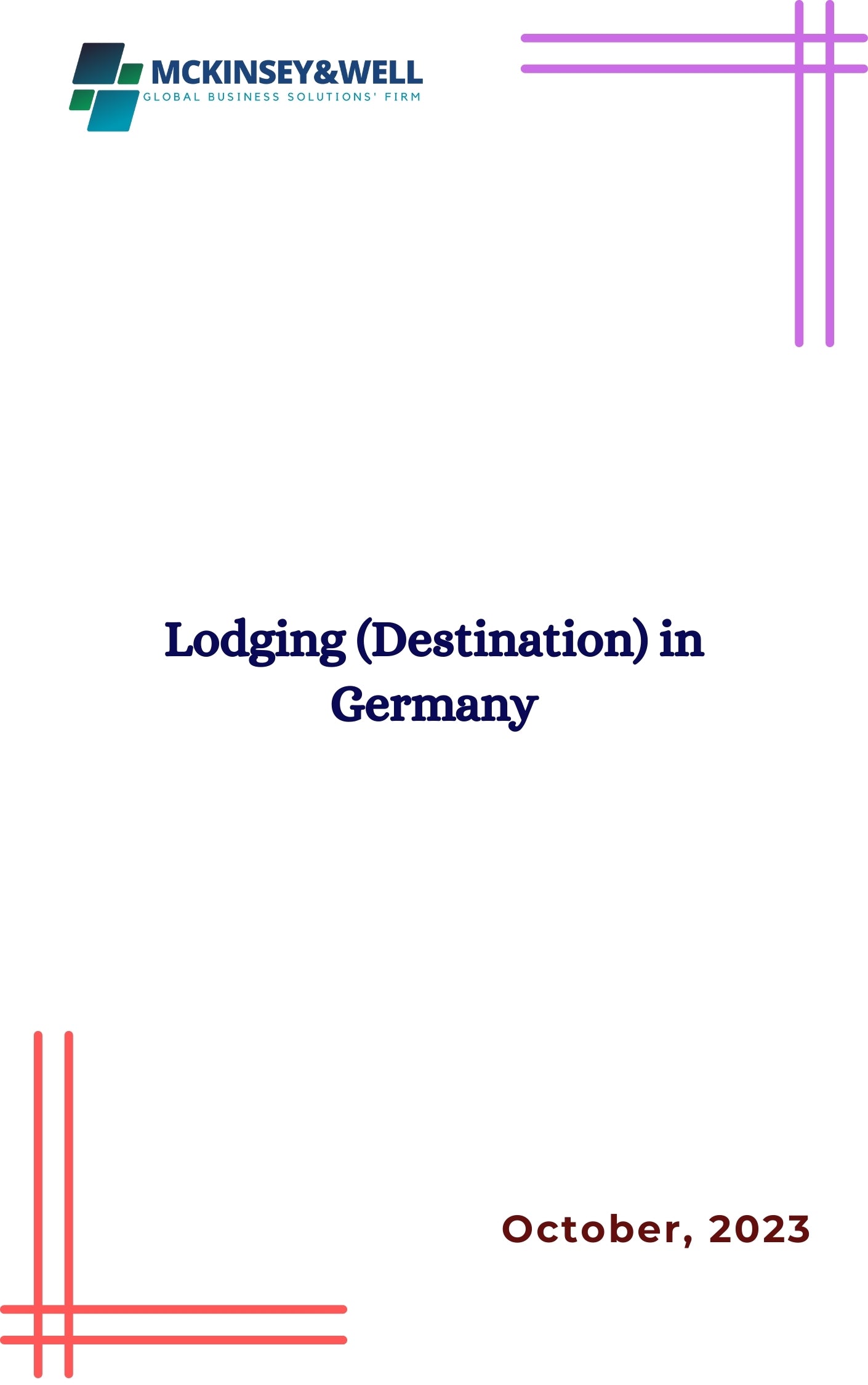 Lodging (Destination) in Germany