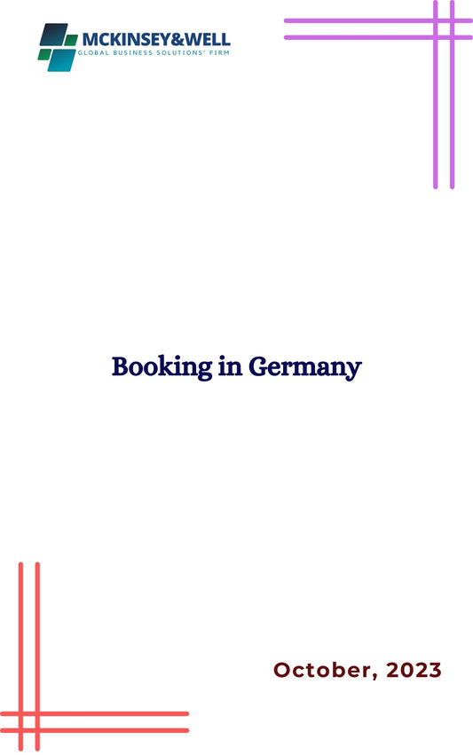 Booking in Germany