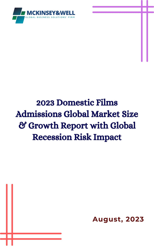 2023 Domestic Films Admissions Global Market Size & Growth Report with Global Recession Risk Impact