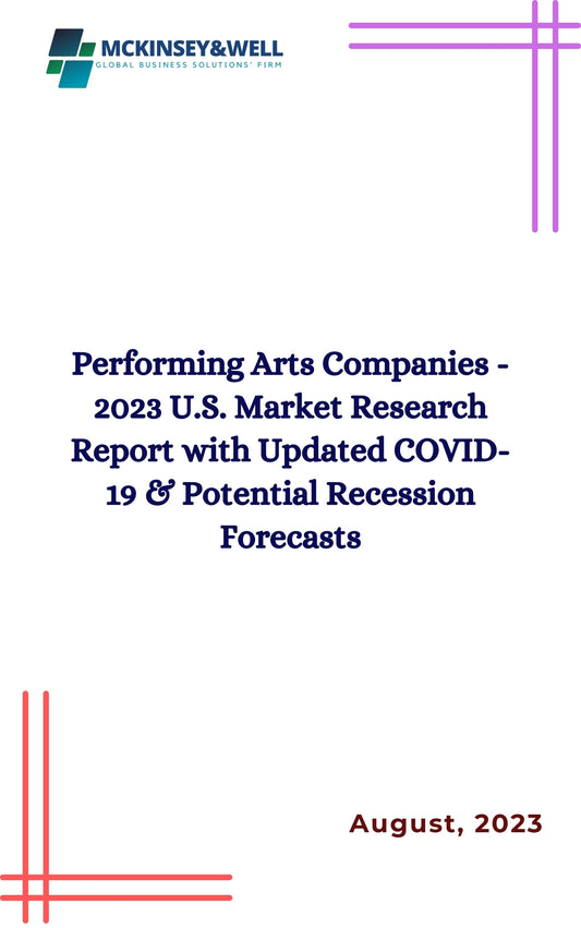 Performing Arts Companies - 2023 U.S. Market Research Report with Updated COVID-19 & Potential Recession Forecasts