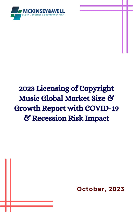 2023 Licensing of Copyright Music Global Market Size & Growth Report with COVID-19 & Recession Risk Impact