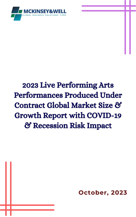 2023 Live Performing Arts Performances Produced Under Contract Global Market Size & Growth Report with COVID-19 & Recession Risk Impact