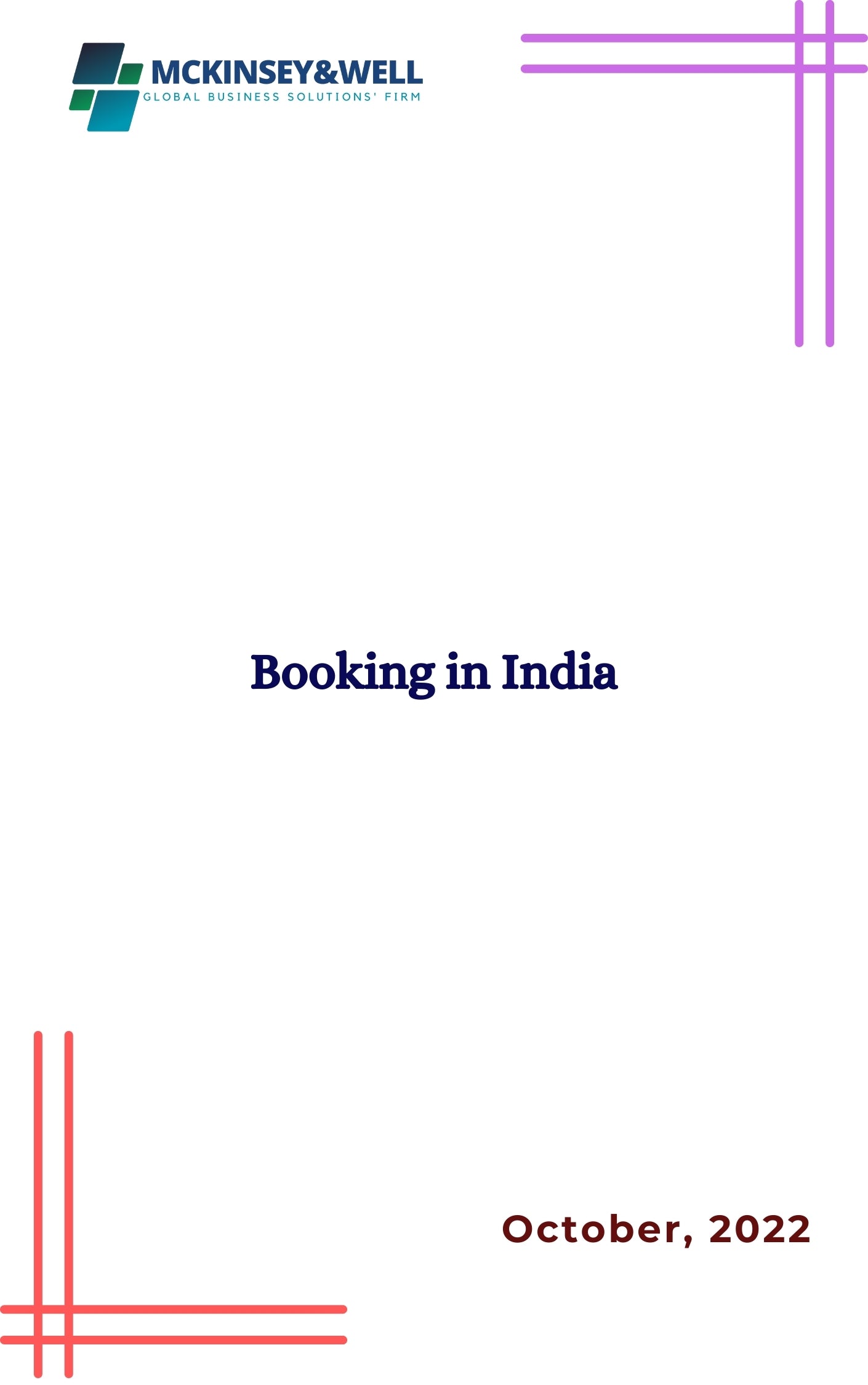 Booking in India