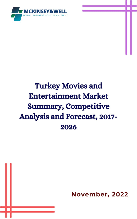 Turkey Movies and Entertainment Market Summary, Competitive Analysis and Forecast, 2017-2026