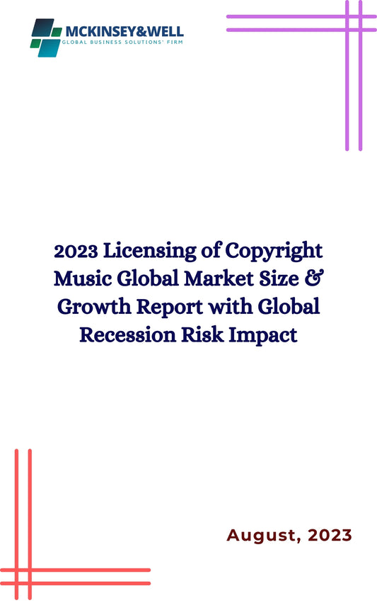 2023 Licensing of Copyright Music Global Market Size & Growth Report with Global Recession Risk Impact