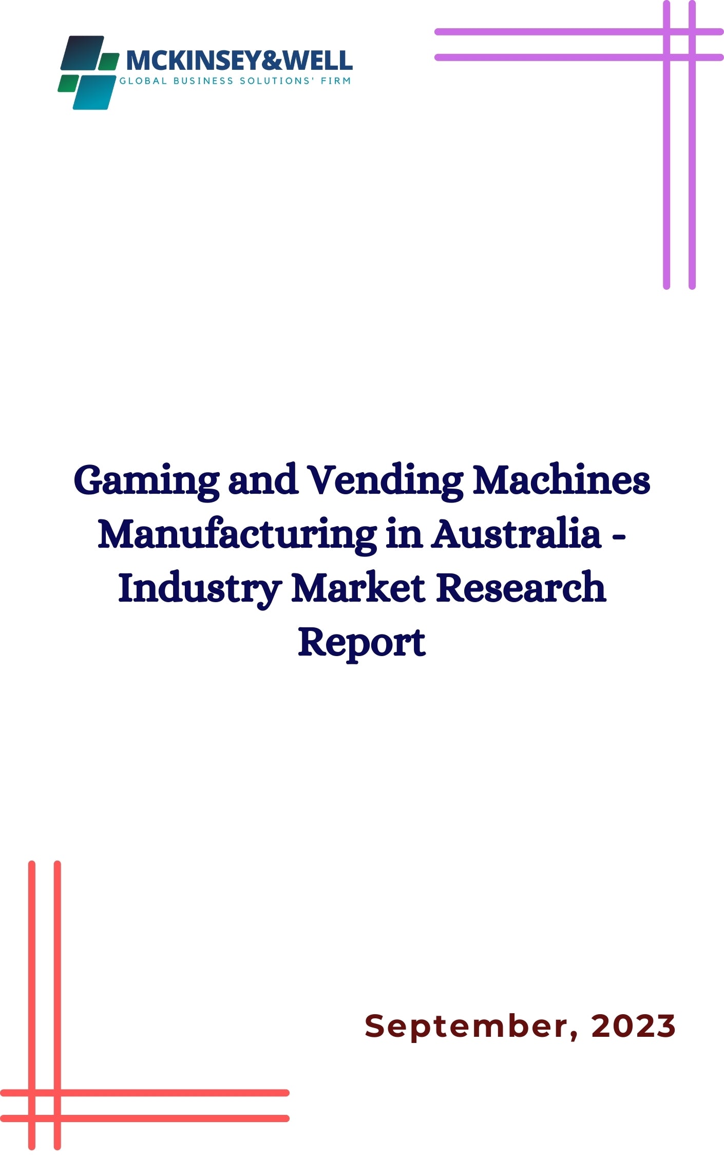 Gaming and Vending Machines Manufacturing in Australia - Industry Market Research Report