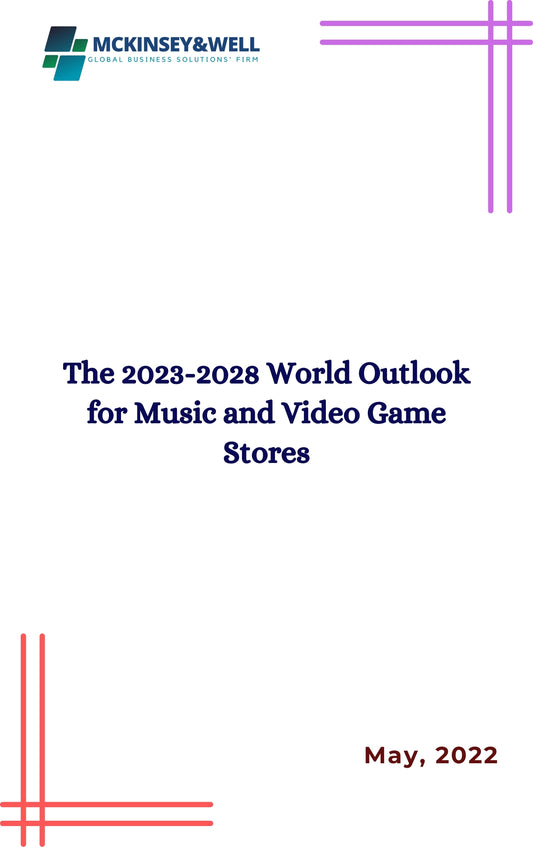 The 2023-2028 World Outlook for Music and Video Game Stores