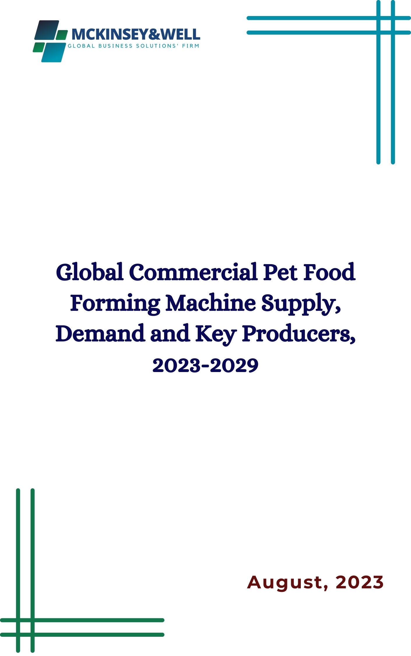 Global Commercial Pet Food Forming Machine Supply, Demand and Key Producers, 2023-2029