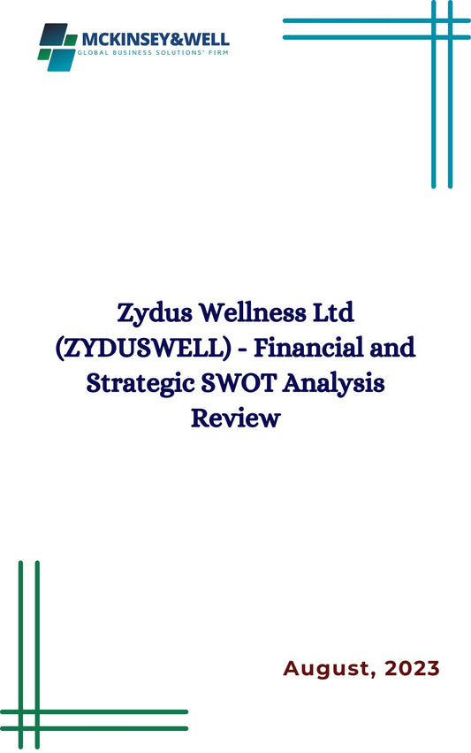 Zydus Wellness Ltd (ZYDUSWELL) - Financial and Strategic SWOT Analysis Review