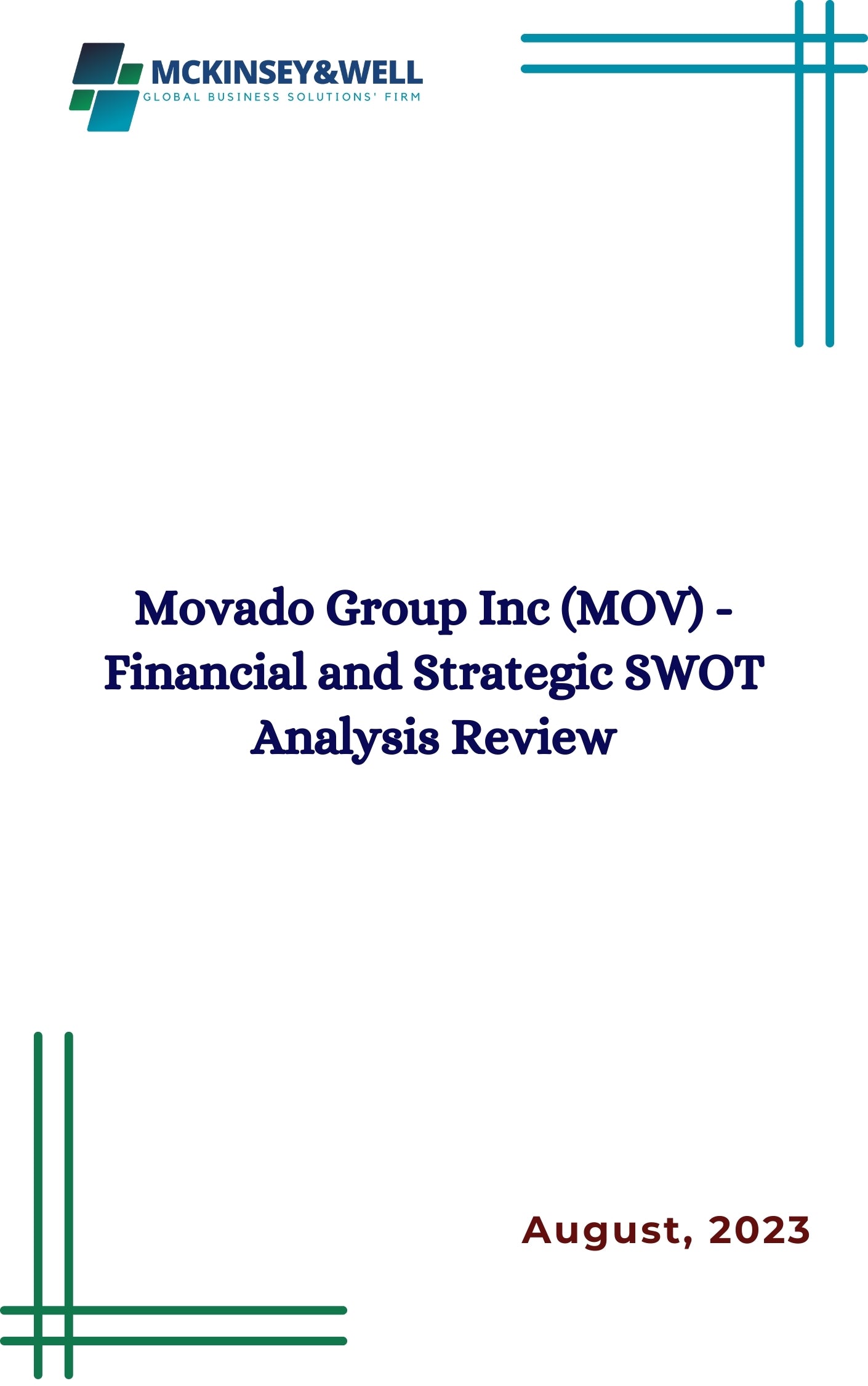 Movado Group Inc (MOV) - Financial and Strategic SWOT Analysis Review