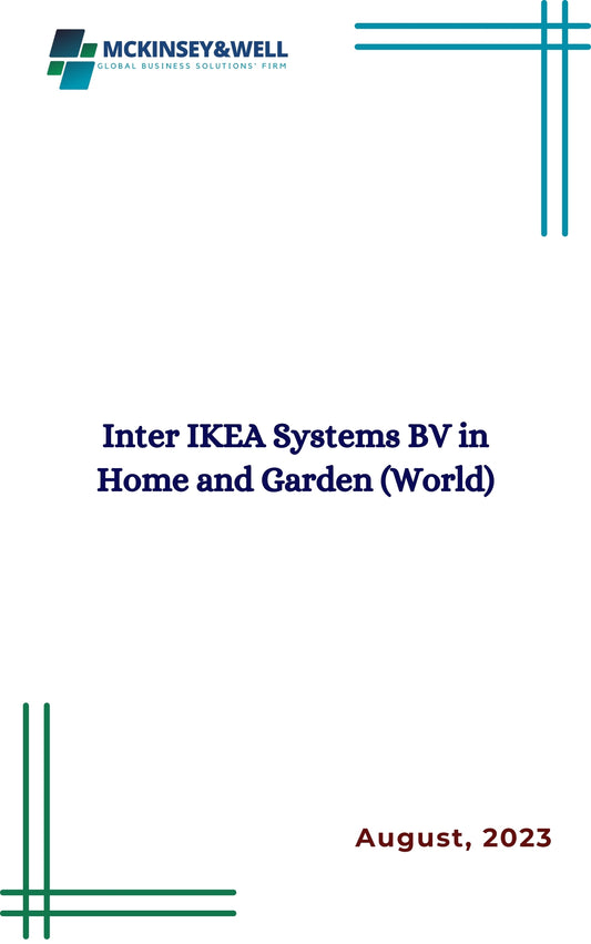 Inter IKEA Systems BV in Home and Garden (World)