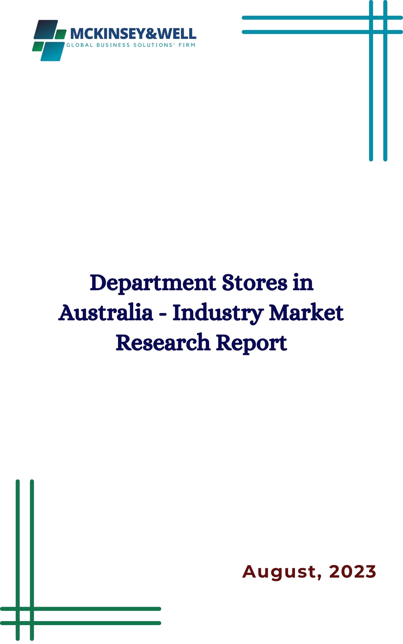 Department Stores in Australia - Industry Market Research Report