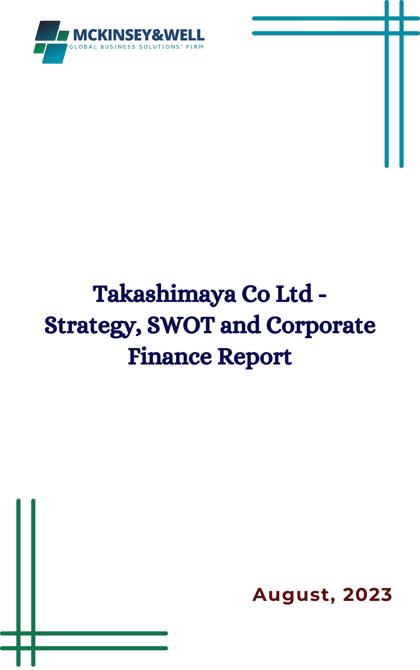 Takashimaya Co Ltd - Strategy, SWOT and Corporate Finance Report