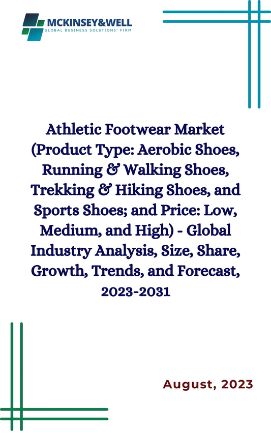 Athletic Footwear Market (Product Type: Aerobic Shoes, Running & Walking Shoes, Trekking & Hiking Shoes, and Sports Shoes; and Price: Low, Medium, and High) - Global Industry Analysis, Size, Share, Growth, Trends, and Forecast, 2023-2031