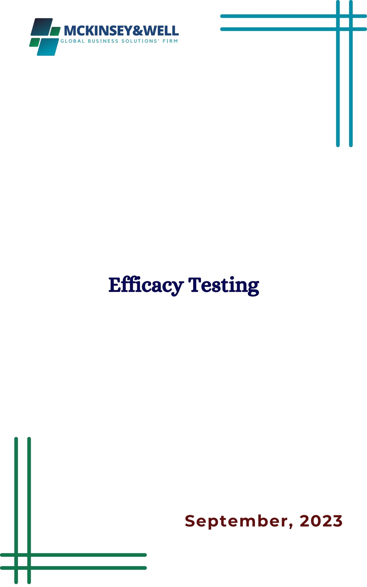 Efficacy Testing