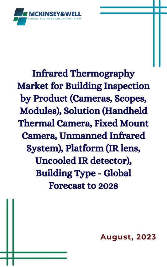 Infrared Thermography Market for Building Inspection by Product (Cameras, Scopes, Modules), Solution (Handheld Thermal Camera, Fixed Mount Camera, Unmanned Infrared System), Platform (IR lens, Uncooled IR detector), Building Type - Global Forecast to 2028