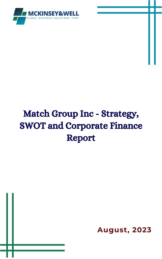 Match Group Inc - Strategy, SWOT and Corporate Finance Report