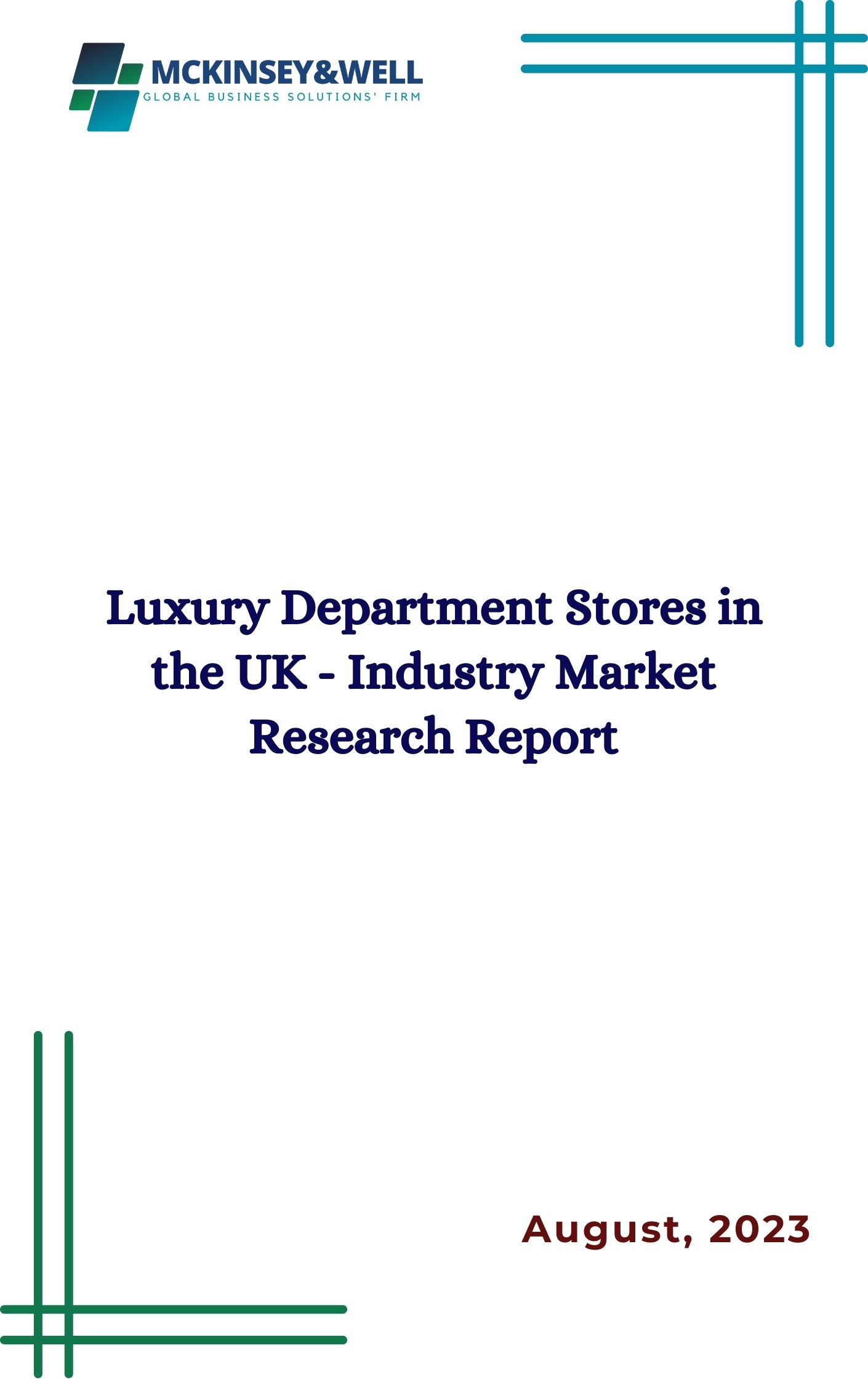 Luxury Department Stores in the UK - Industry Market Research Report