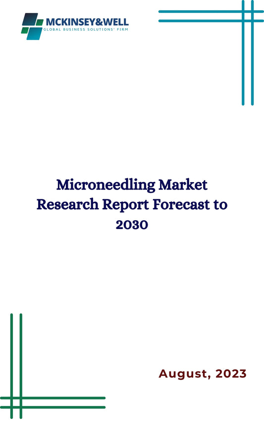 Microneedling Market Research Report Forecast to 2030