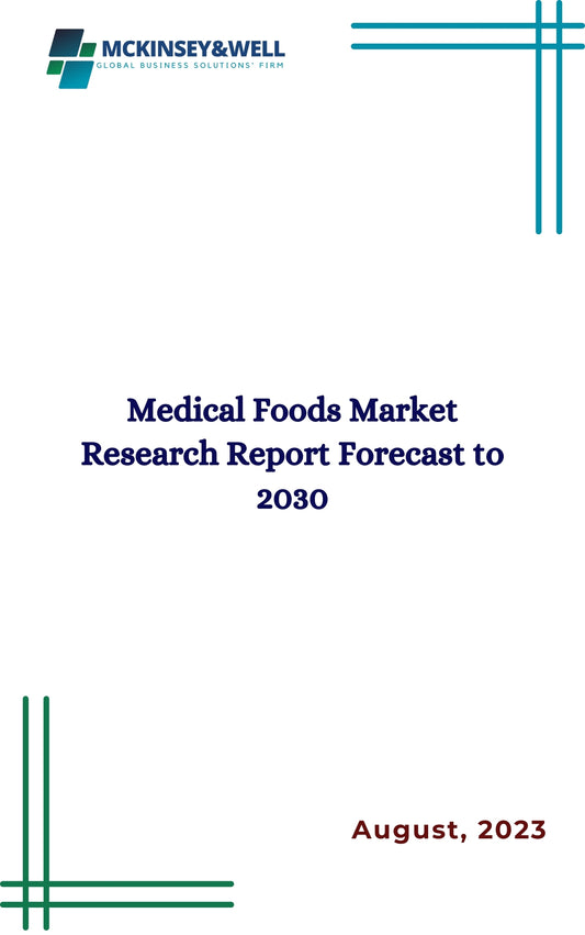 Medical Foods Market Research Report Forecast to 2030