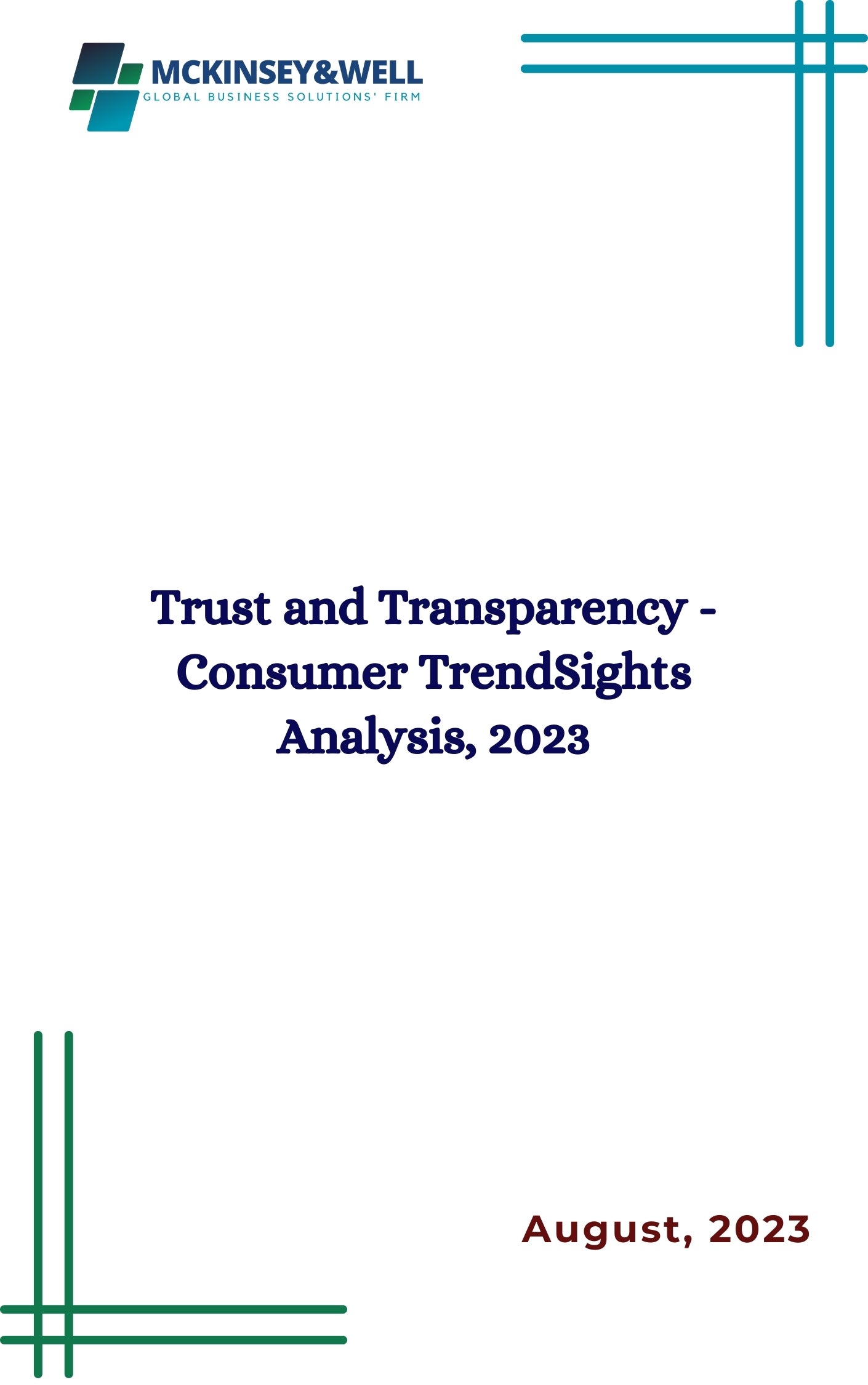 Trust and Transparency - Consumer TrendSights Analysis, 2023