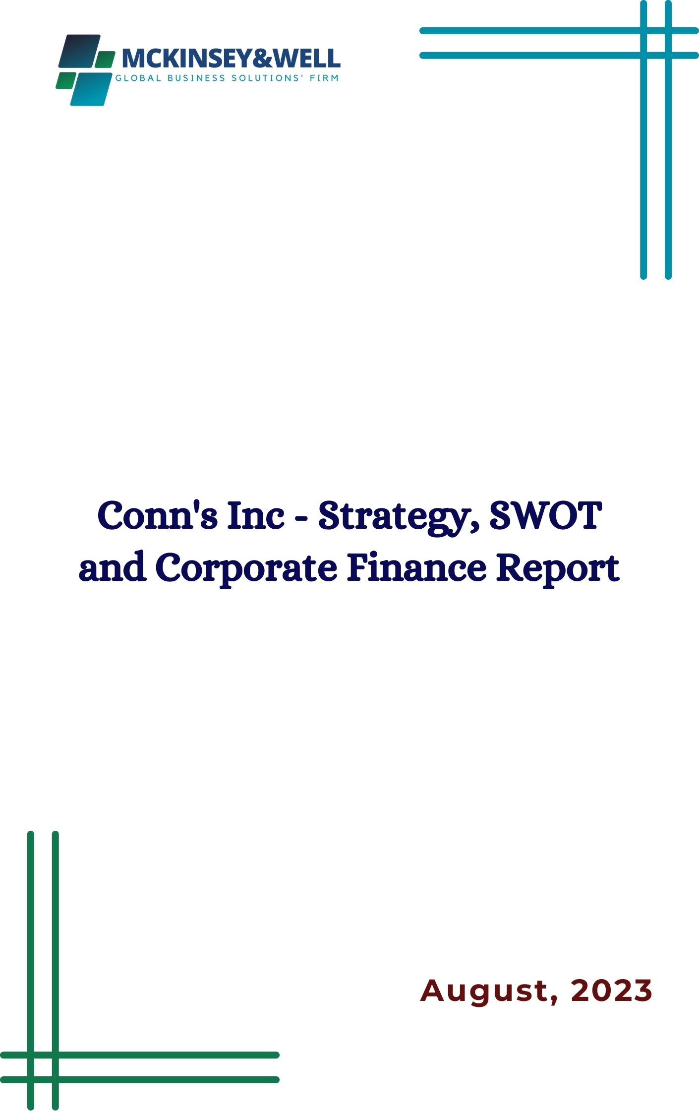 Conn's Inc - Strategy, SWOT and Corporate Finance Report