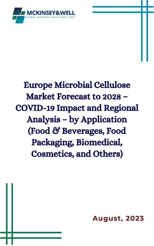 Europe Microbial Cellulose Market Forecast to 2028 – COVID-19 Impact and Regional Analysis – by Application (Food & Beverages, Food Packaging, Biomedical, Cosmetics, and Others)