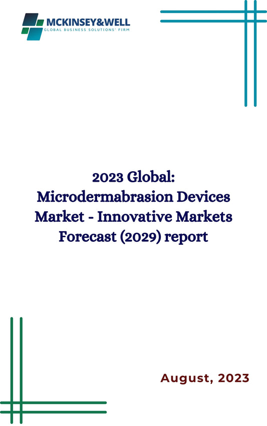 2023 Global: Microdermabrasion Devices Market - Innovative Markets Forecast (2029) report