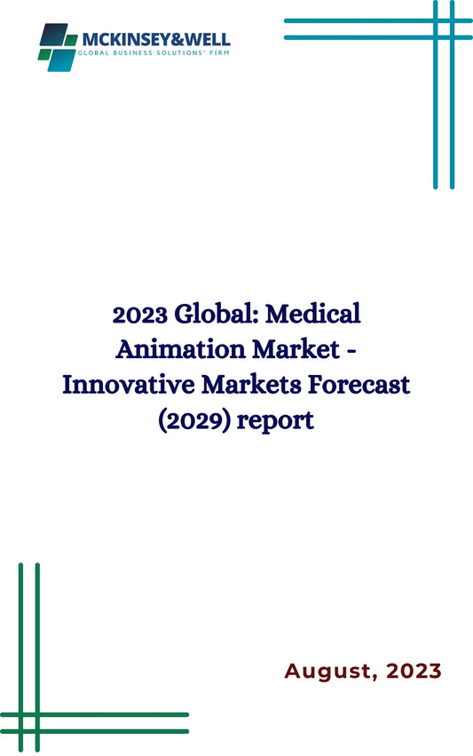 2023 Global: Medical Animation Market - Innovative Markets Forecast (2029) report