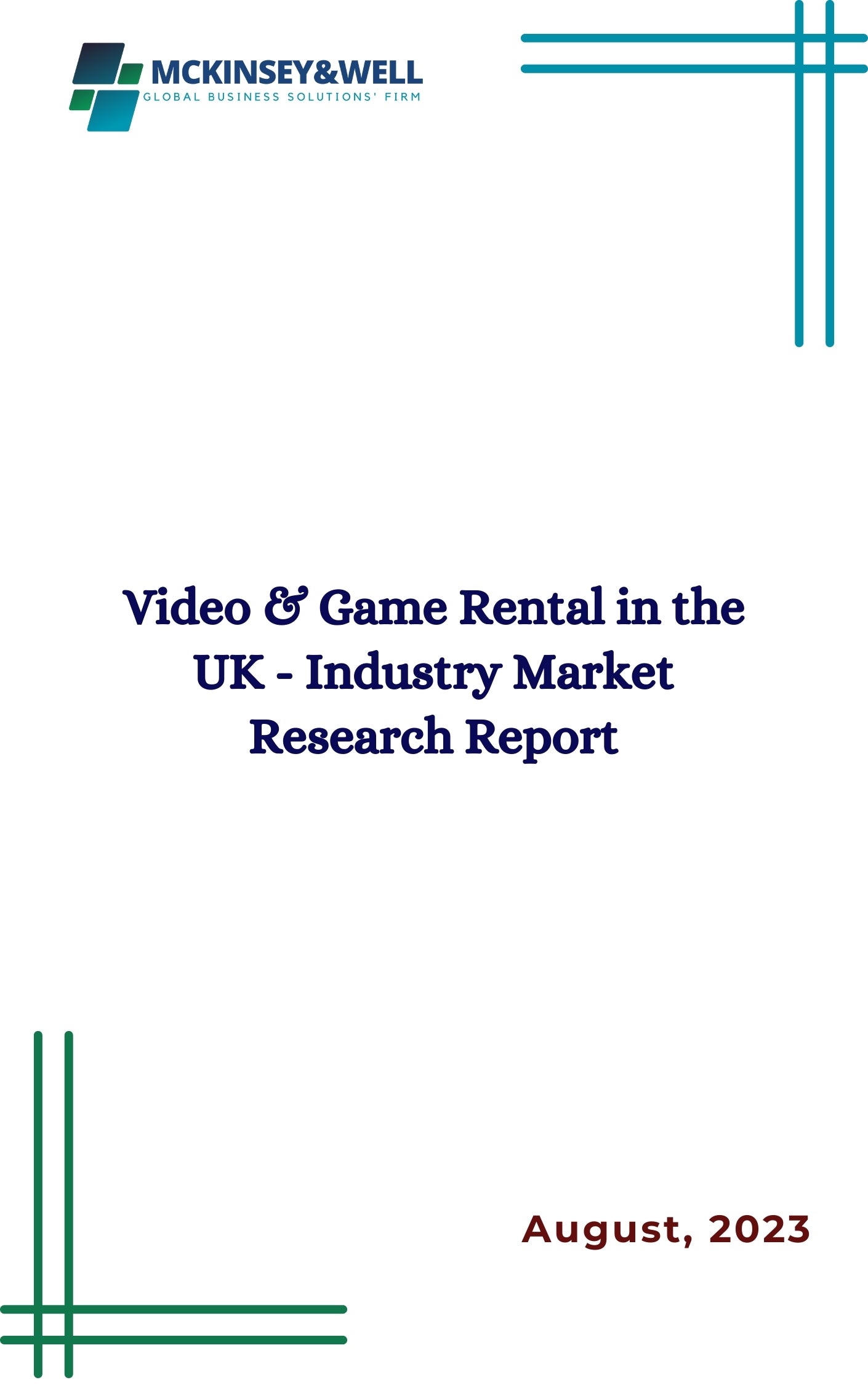 Video & Game Rental in the UK - Industry Market Research Report