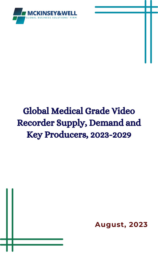 Global Medical Grade Video Recorder Supply, Demand and Key Producers, 2023-2029