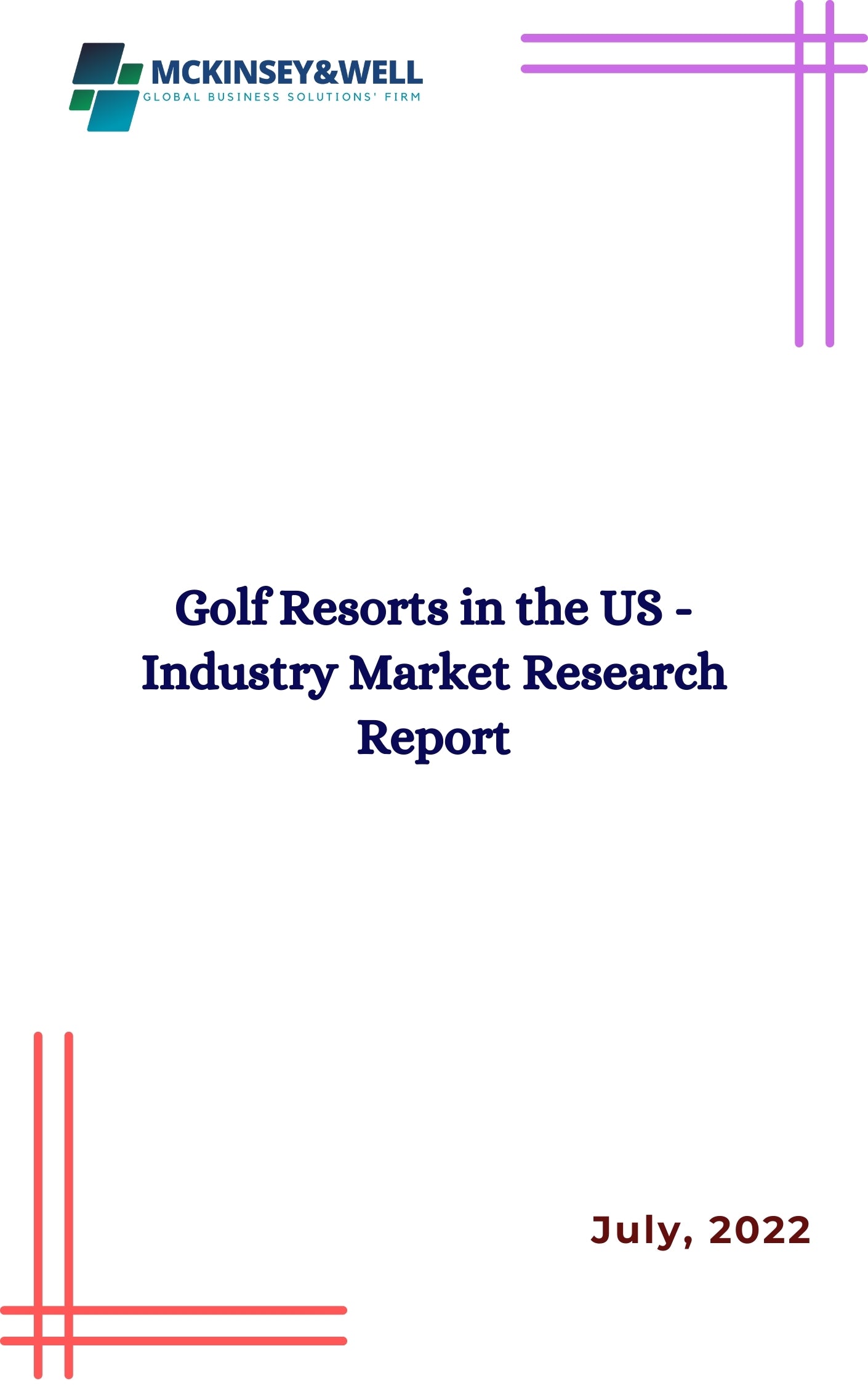 Golf Resorts in the US - Industry Market Research Report