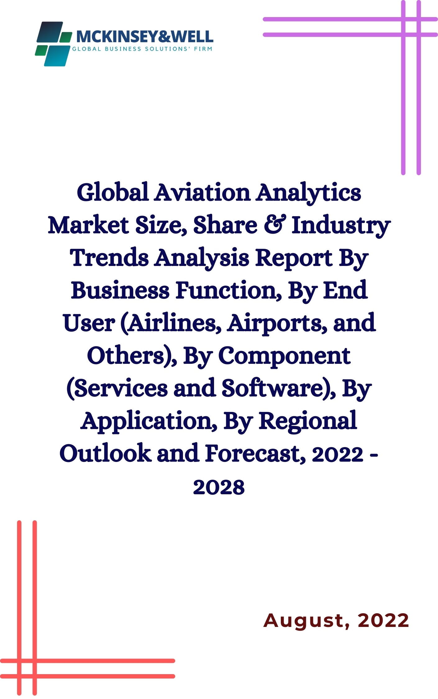 Global Aviation Analytics Market Size, Share & Industry Trends Analysis Report By Business Function, By End User (Airlines, Airports, and Others), By Component (Services and Software), By Application, By Regional Outlook and Forecast, 2022 - 2028