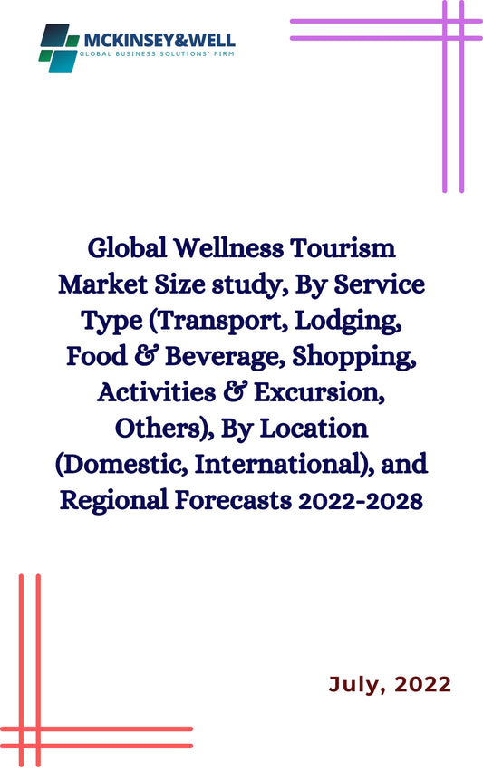 Global Wellness Tourism Market Size study, By Service Type (Transport, Lodging, Food & Beverage, Shopping, Activities & Excursion, Others), By Location (Domestic, International), and Regional Forecasts 2022-2028