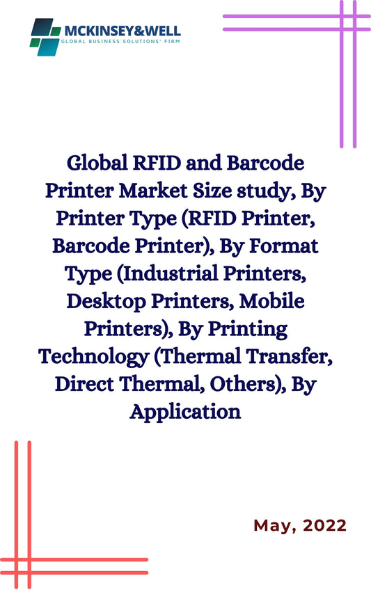 Global RFID and Barcode Printer Market Size study, By Printer Type (RFID Printer, Barcode Printer), By Format Type (Industrial Printers, Desktop Printers, Mobile Printers), By Printing Technology (Thermal Transfer, Direct Thermal, Others), By Application