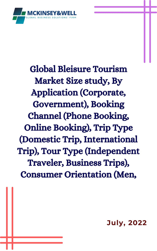 Global Bleisure Tourism Market Size study, By Application (Corporate, Government), Booking Channel (Phone Booking, Online Booking), Trip Type (Domestic Trip, International Trip), Tour Type (Independent Traveler, Business Trips), Consumer Orientation (Men,