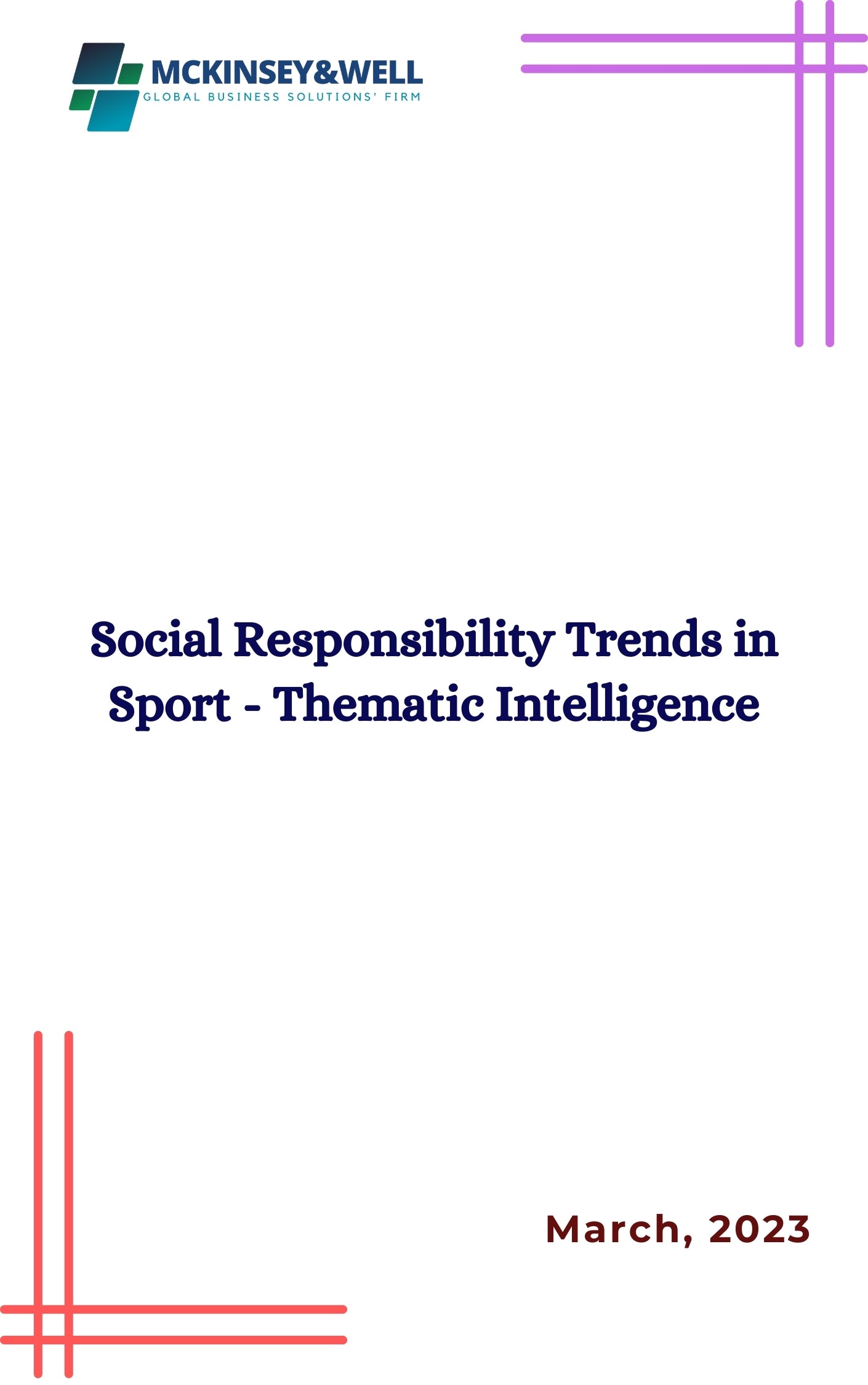 Social Responsibility Trends in Sport - Thematic Intelligence