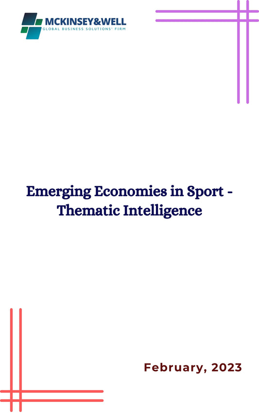 Emerging Economies in Sport - Thematic Intelligence