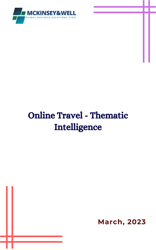 Online Travel - Thematic Intelligence