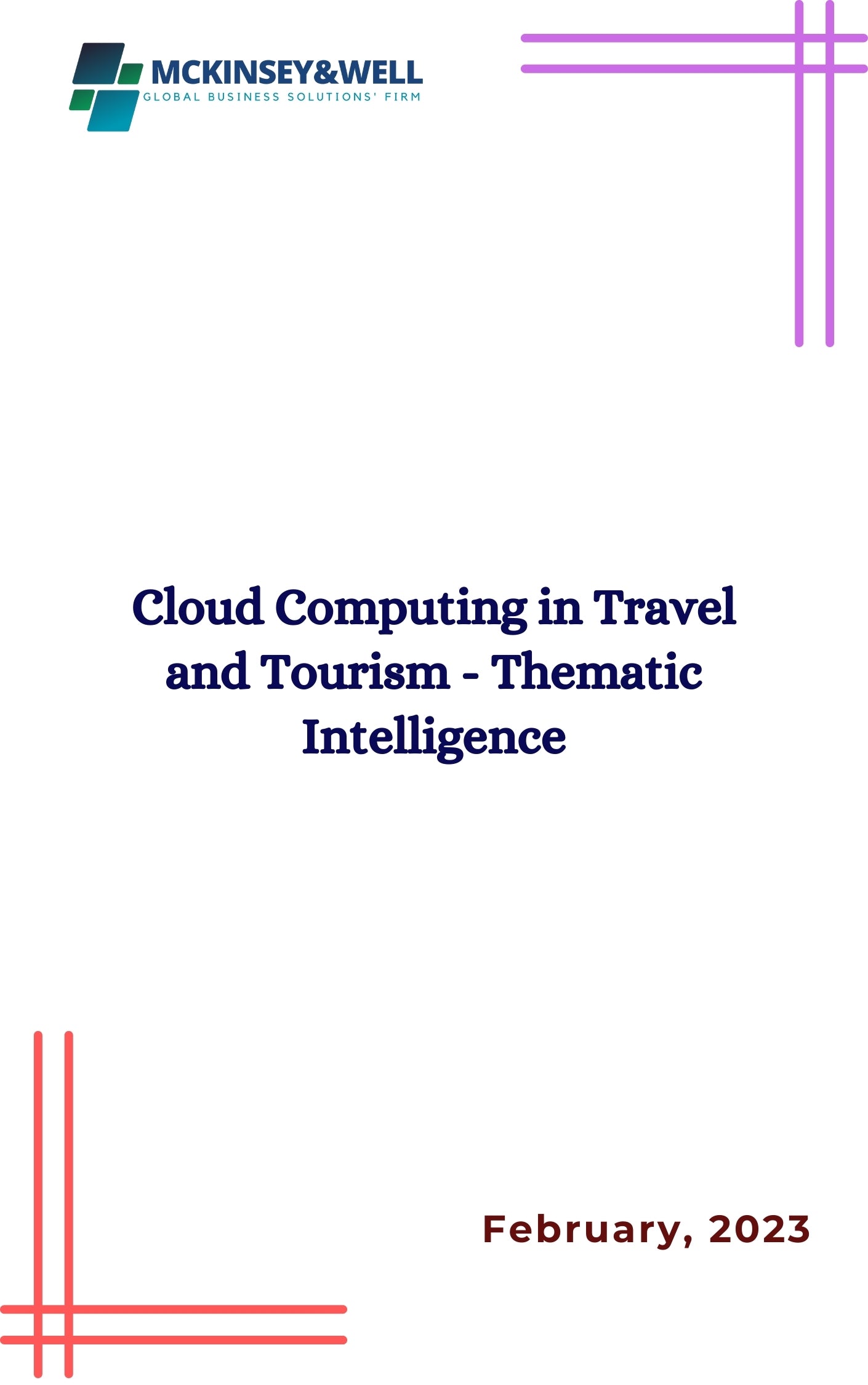 Cloud Computing in Travel and Tourism - Thematic Intelligence