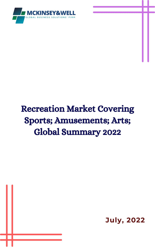 Recreation Market Covering Sports; Amusements; Arts; Global Summary 2022