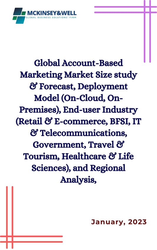 Global Account-Based Marketing Market Size study & Forecast, Deployment Model (On-Cloud, On-Premises), End-user Industry (Retail & E-commerce, BFSI, IT & Telecommunications, Government, Travel & Tourism, Healthcare & Life Sciences), and Regional Analysis,