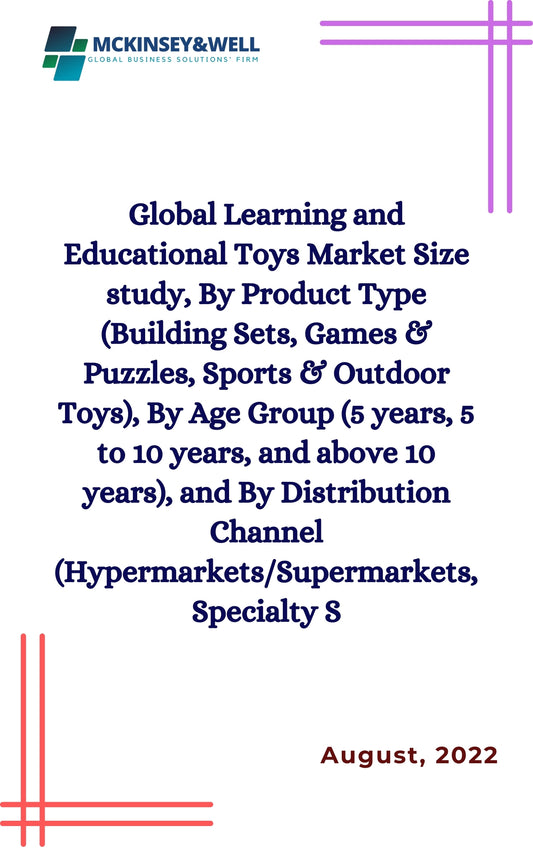 Global Learning and Educational Toys Market Size study, By Product Type (Building Sets, Games & Puzzles, Sports & Outdoor Toys), By Age Group (5 years, 5 to 10 years, and above 10 years), and By Distribution Channel (Hypermarkets/Supermarkets, Specialty S